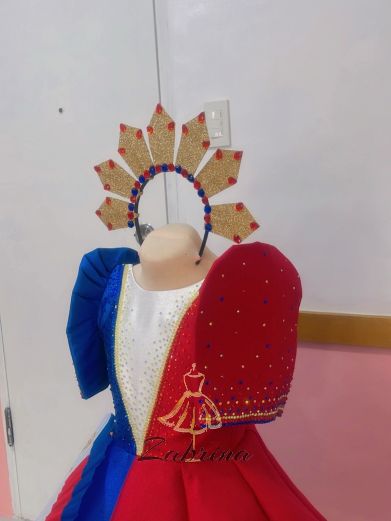 Filipiniana Gown Inspired by Philippines Flag